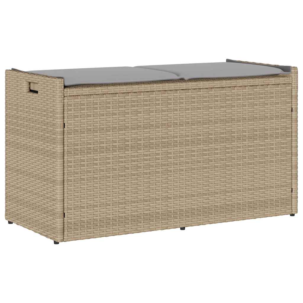 Lauko laikymo suolas su pagalvėlėmis smėlio spalvos 100 cm
