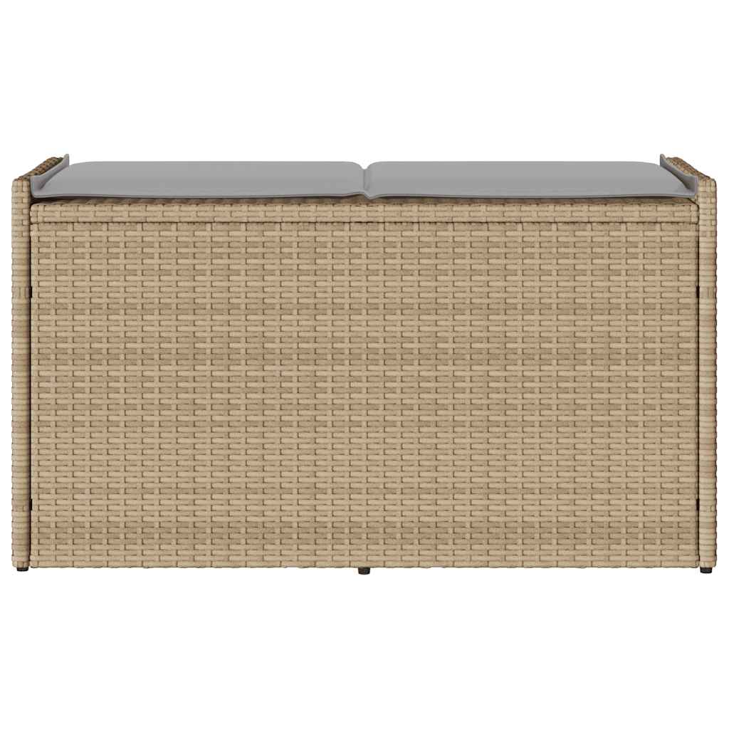 Lauko laikymo suolas su pagalvėlėmis smėlio spalvos 100 cm