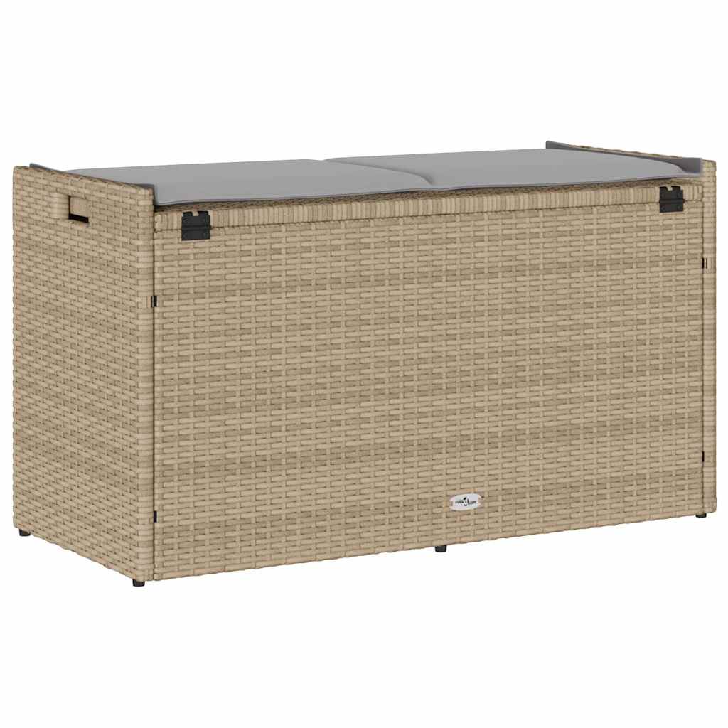 Lauko laikymo suolas su pagalvėlėmis smėlio spalvos 100 cm