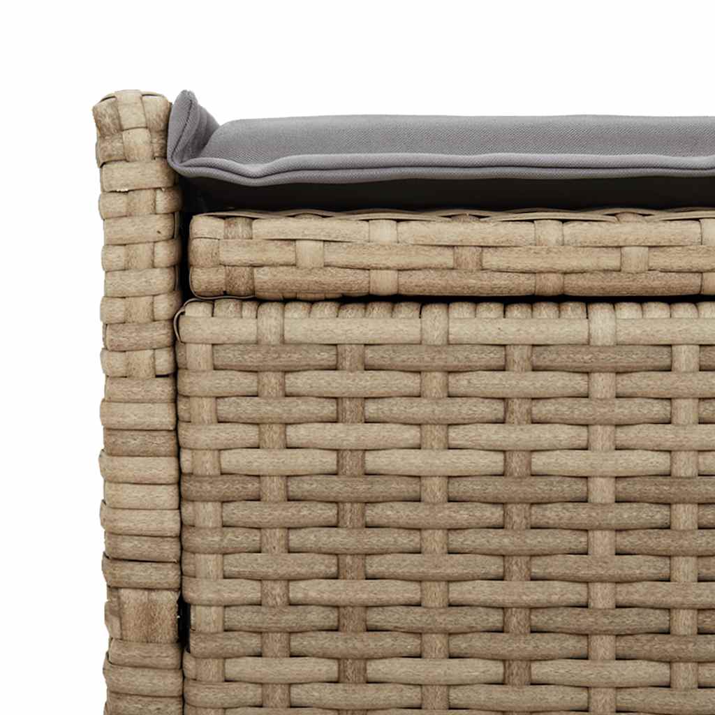 Lauko laikymo suolas su pagalvėlėmis smėlio spalvos 100 cm