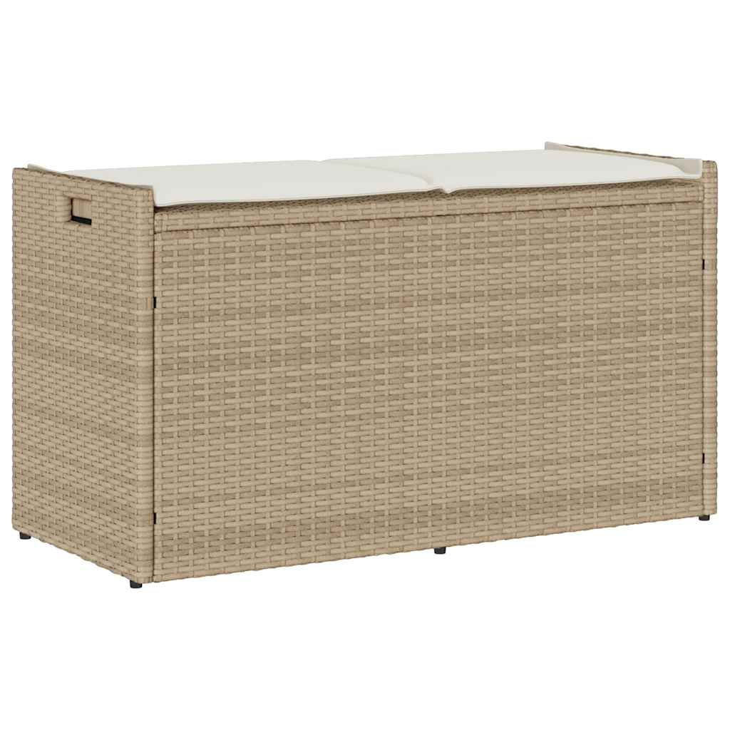 Lauko laikymo suolas su pagalvėlėmis smėlio spalvos 100 cm