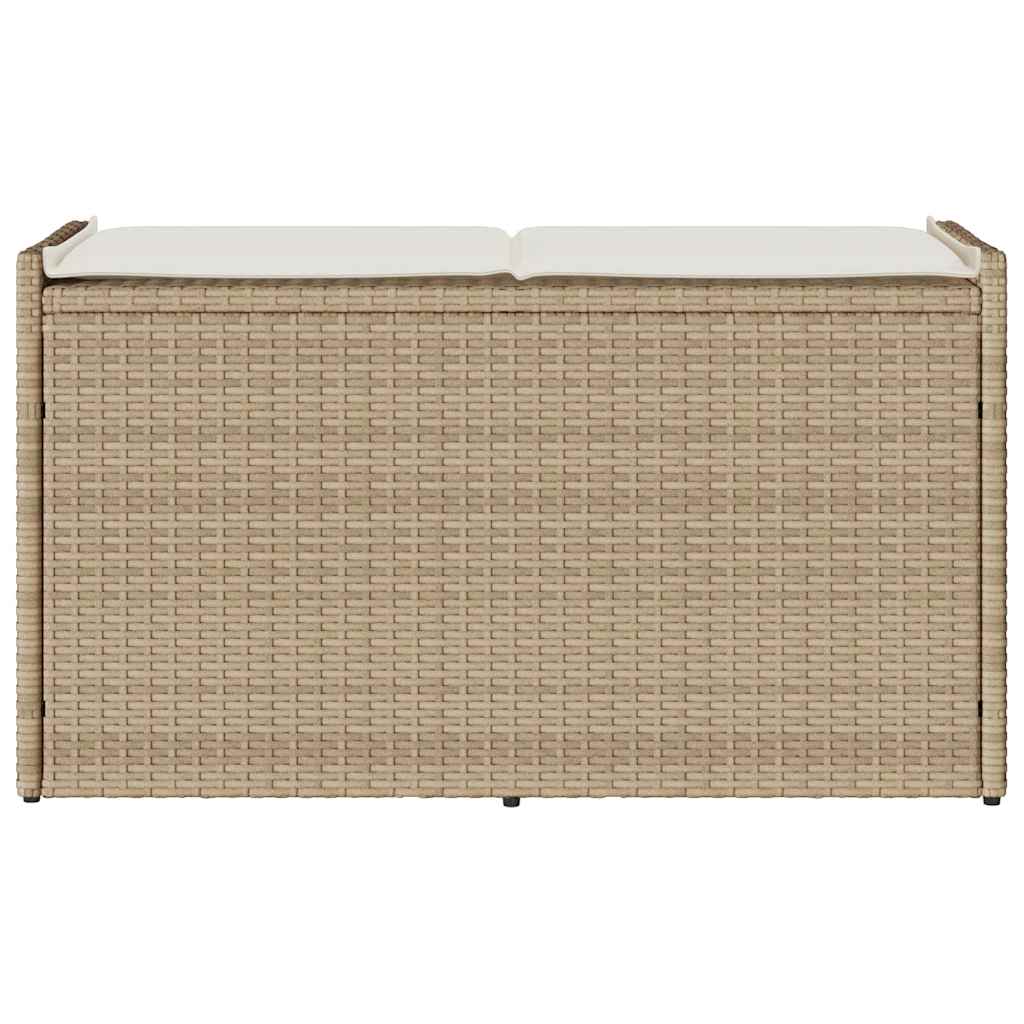 Lauko laikymo suolas su pagalvėlėmis smėlio spalvos 100 cm