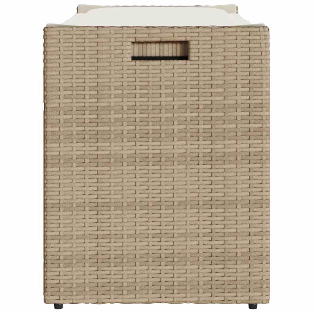 Lauko laikymo suolas su pagalvėlėmis smėlio spalvos 100 cm