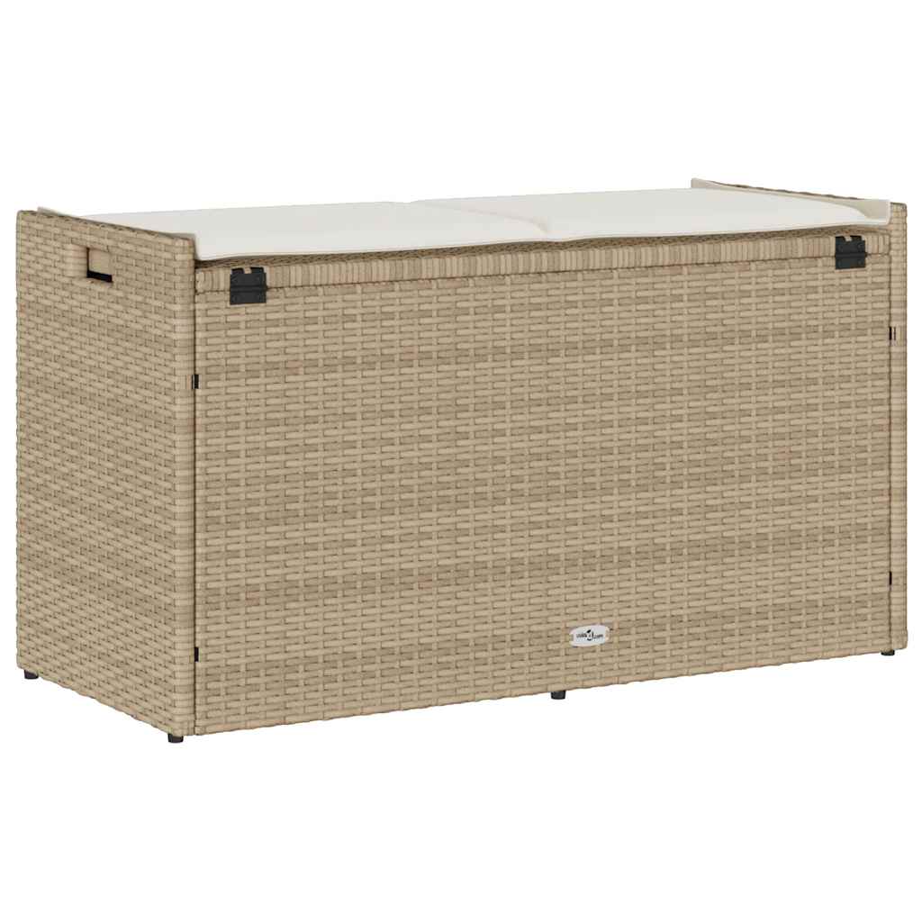 Lauko laikymo suolas su pagalvėlėmis smėlio spalvos 100 cm