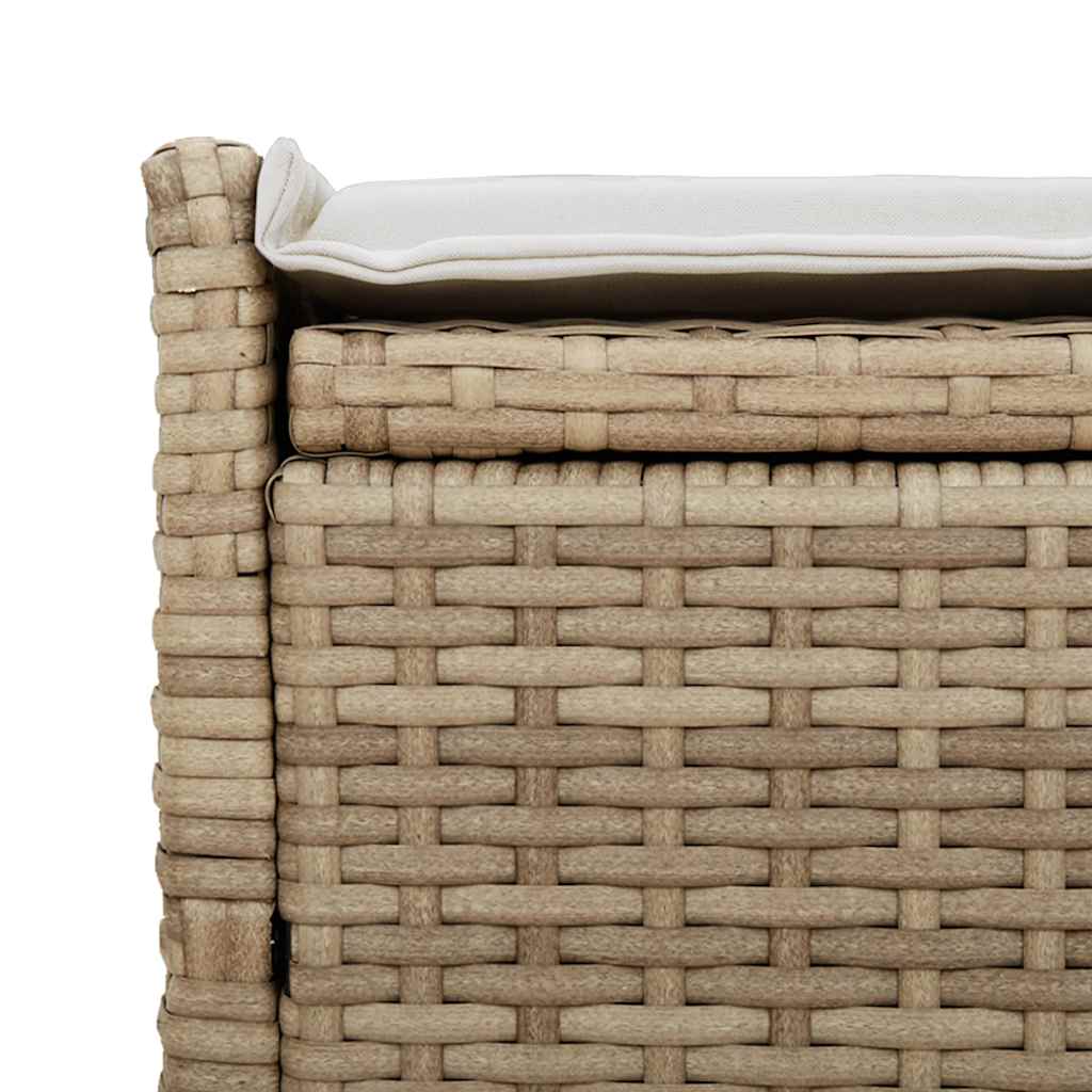 Lauko laikymo suolas su pagalvėlėmis smėlio spalvos 100 cm