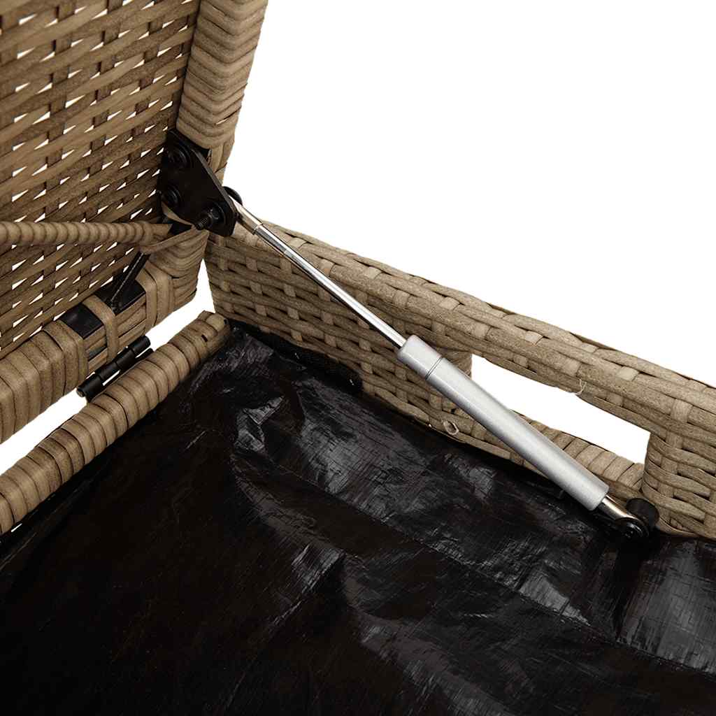 Lauko laikymo suolas su pagalvėlėmis smėlio spalvos 100 cm