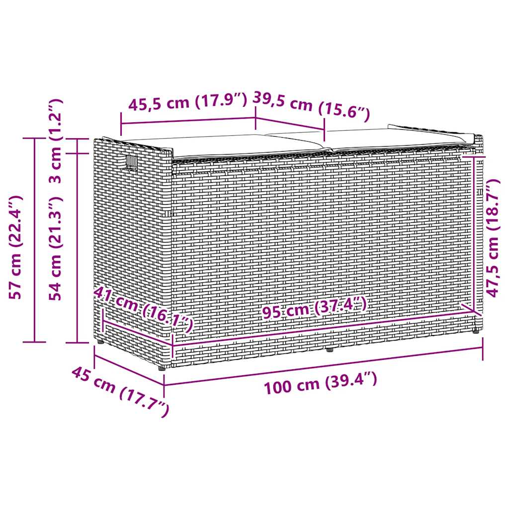 lauko laikymo suolas su pagalvėle šviesiai pilka 100 cm
