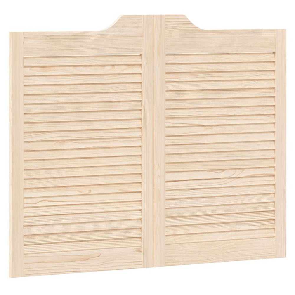 varstomos durys su žaliuzėmis, 1 pora 80x100 cm pušies masyvo