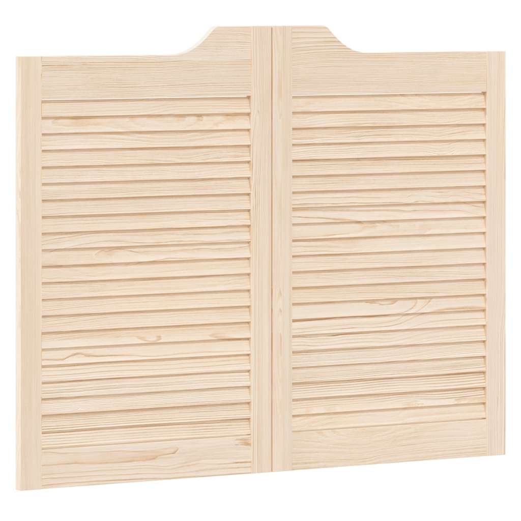 varstomos durys su žaliuzėmis, 1 pora 80x100 cm pušies masyvo