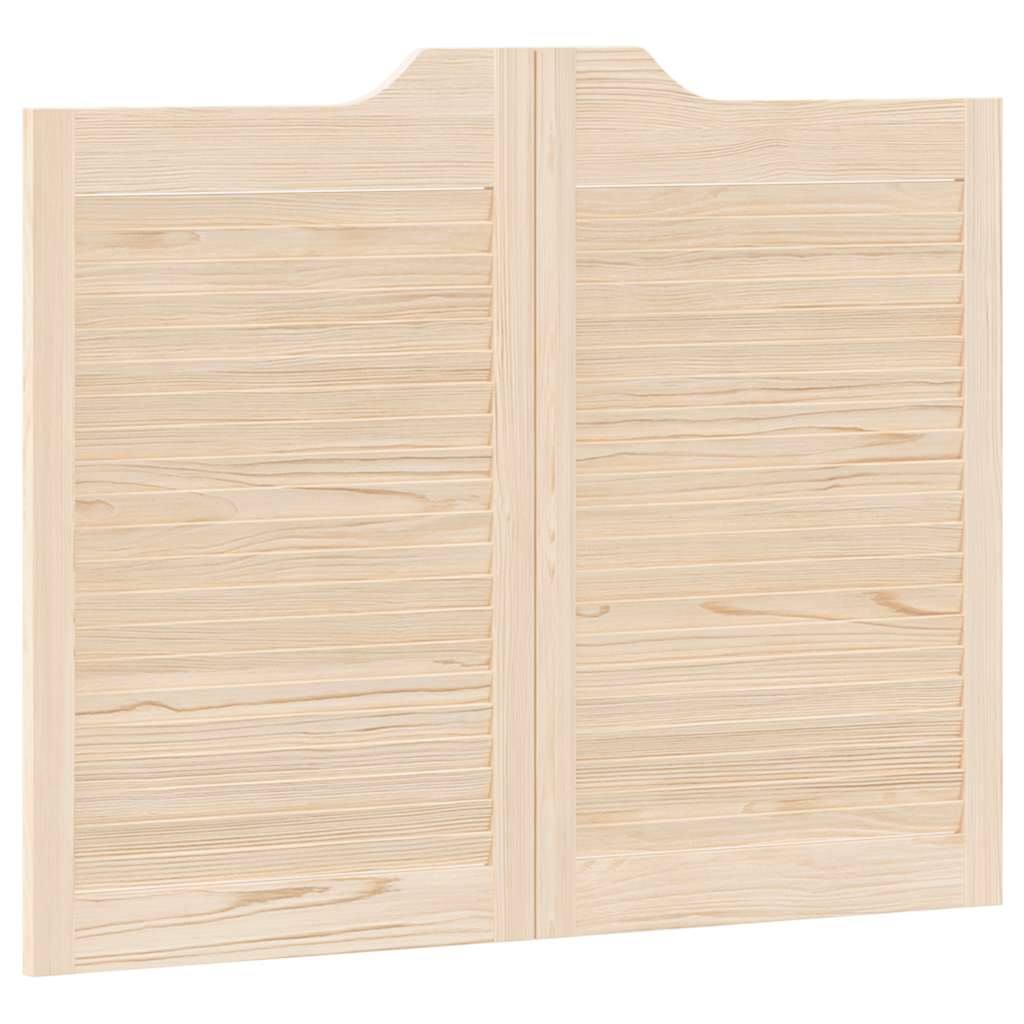 varstomos durys su žaliuzėmis, 1 pora 80x100 cm pušies masyvo