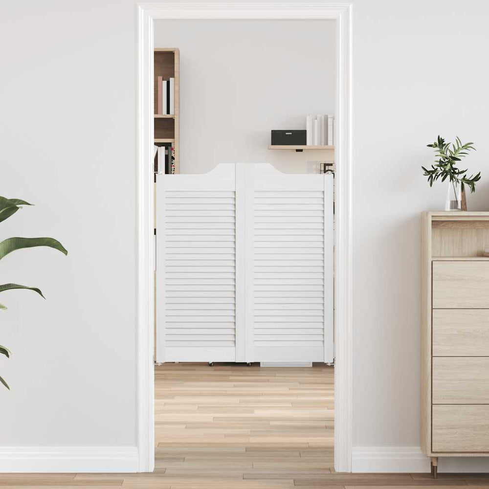 varstomos durys su žaliuzėmis Design 1-Pair White 90x80 cm