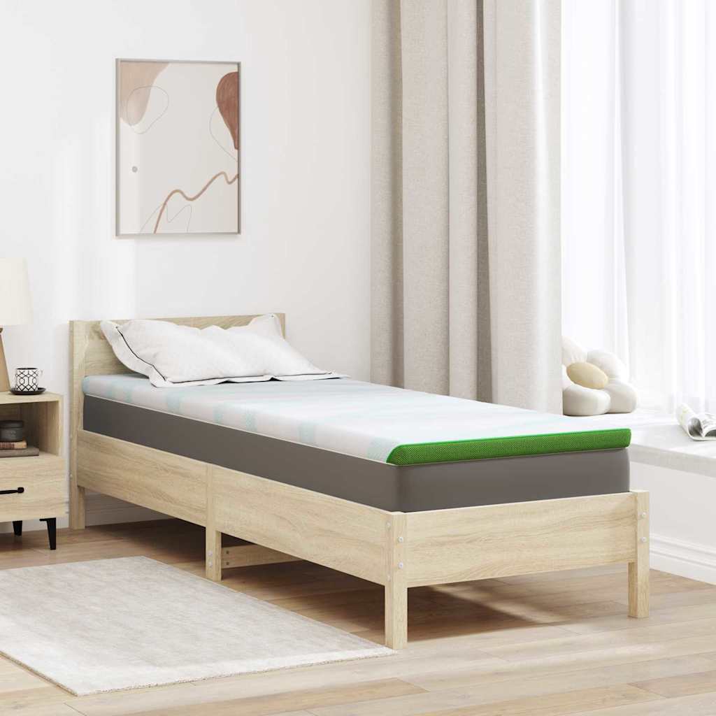 Matrača paliktnis Balts un zaļš 80 x 200 cm