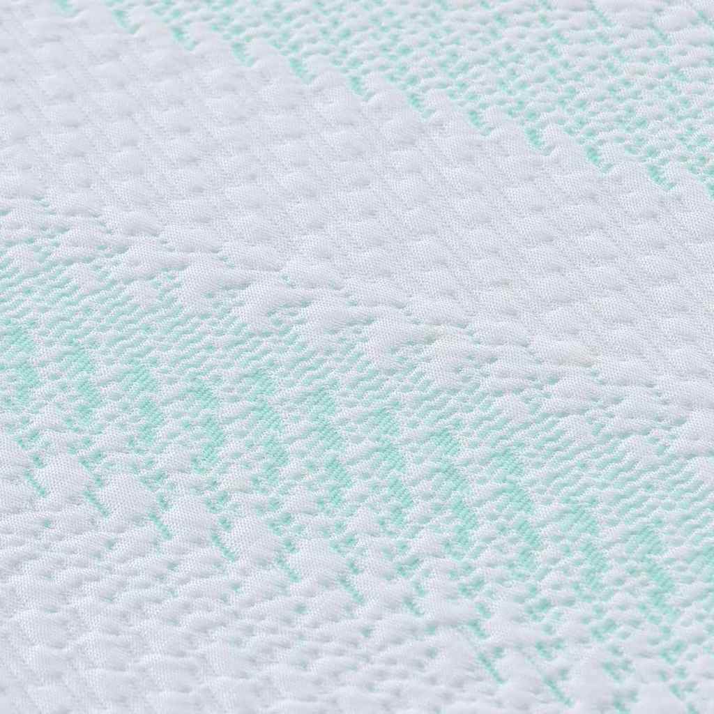 Čiužinio papildymas Balta ir žalia 70 x 200 cm Žakardo audinys