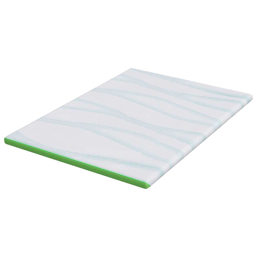 Mattress toppers White and green 160 x 200 cm