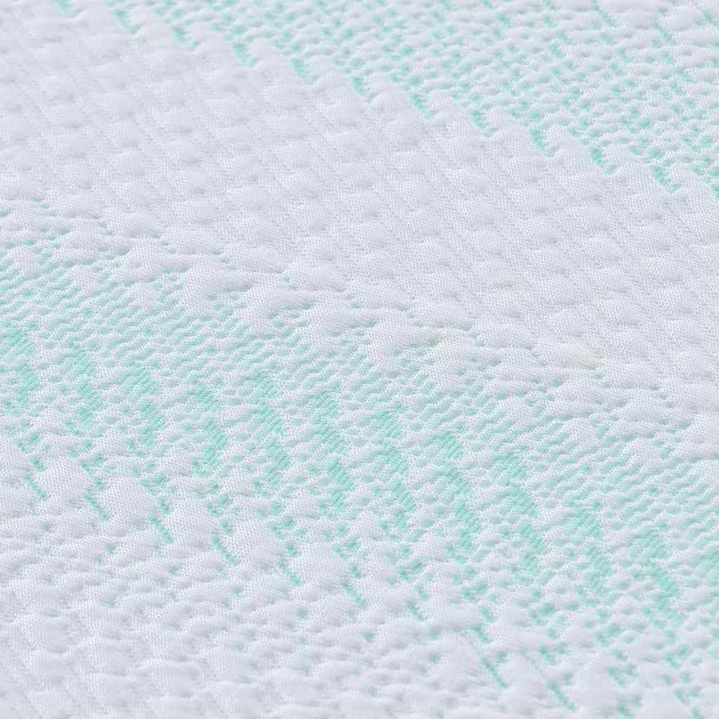 Čiužinio papildymas Balta ir žalia 70 x 200 cm Žakardo audinys