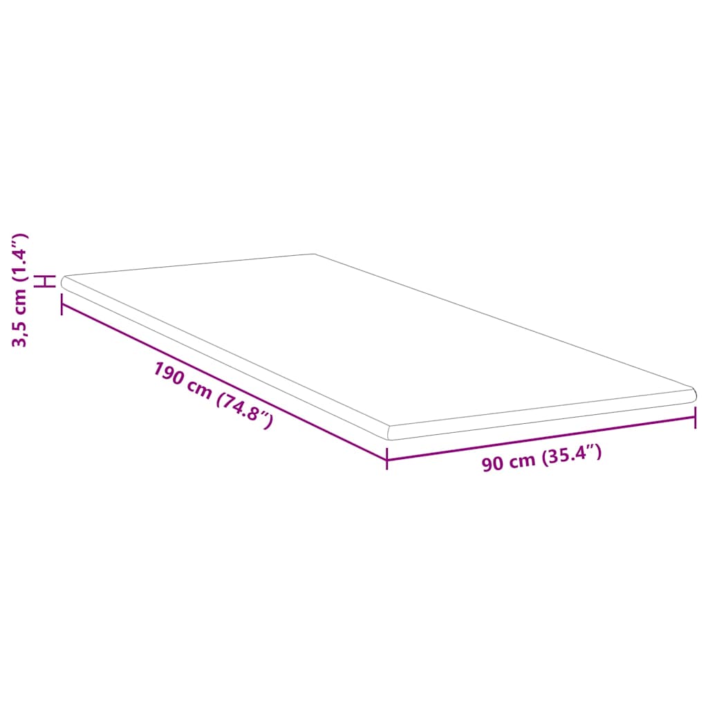 Mattress Toppers White 90 x 190 cm