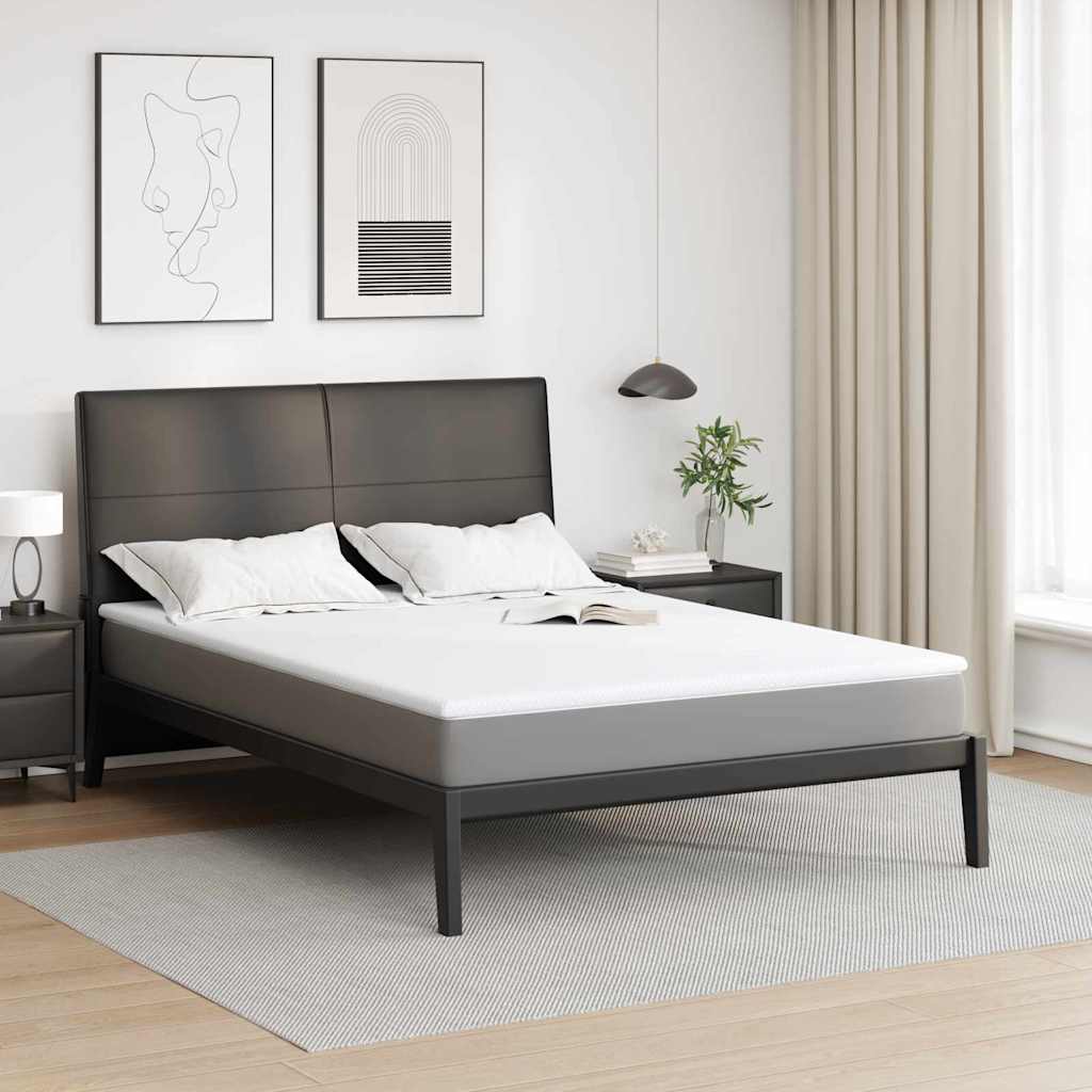 Matrača virskārta Balta 70 x 200 x 3.5 cm Žakarda audums