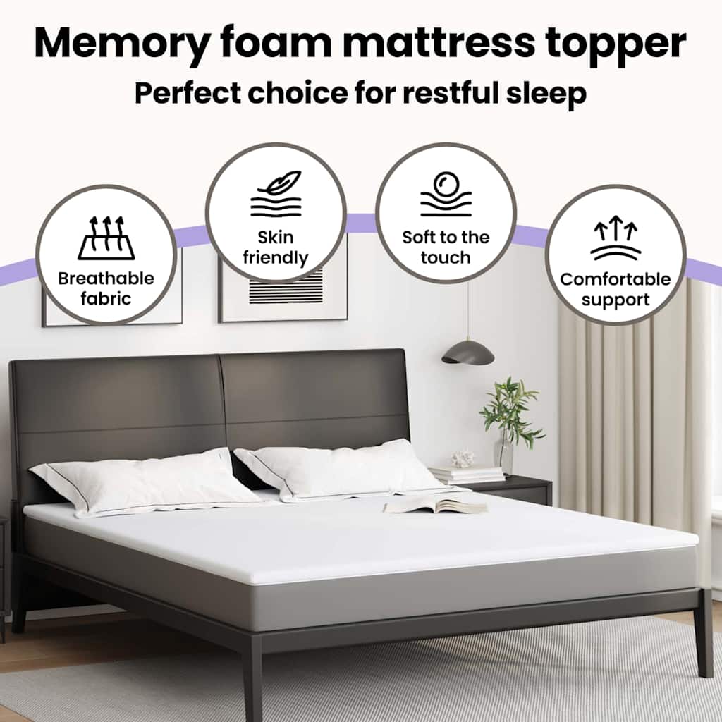 Mattress toppers White 180 x 200 cm