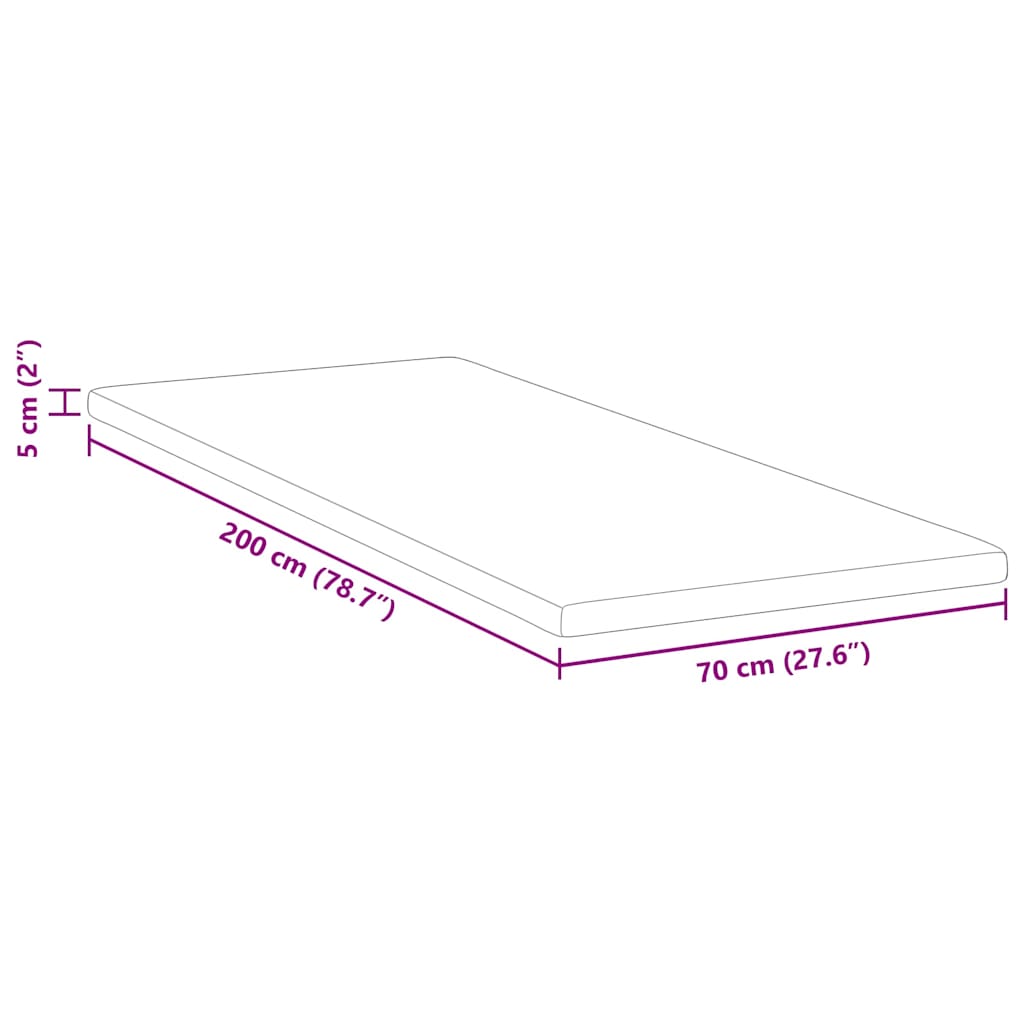 Miegamojo putų čiužinio užvalkalas 70 x 200 cm Thick Minkštas
