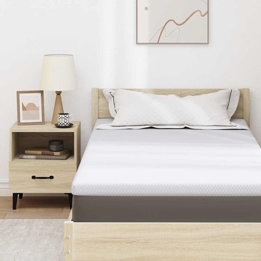 Mattress Toppers White 90 x 190 cm
