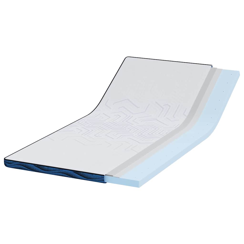 Mattress toppers White and blue 100 x 200 cm