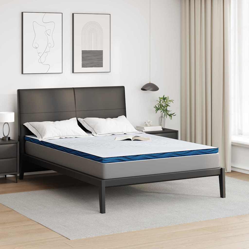 Mattress toppers White and blue 160 x 200 cm