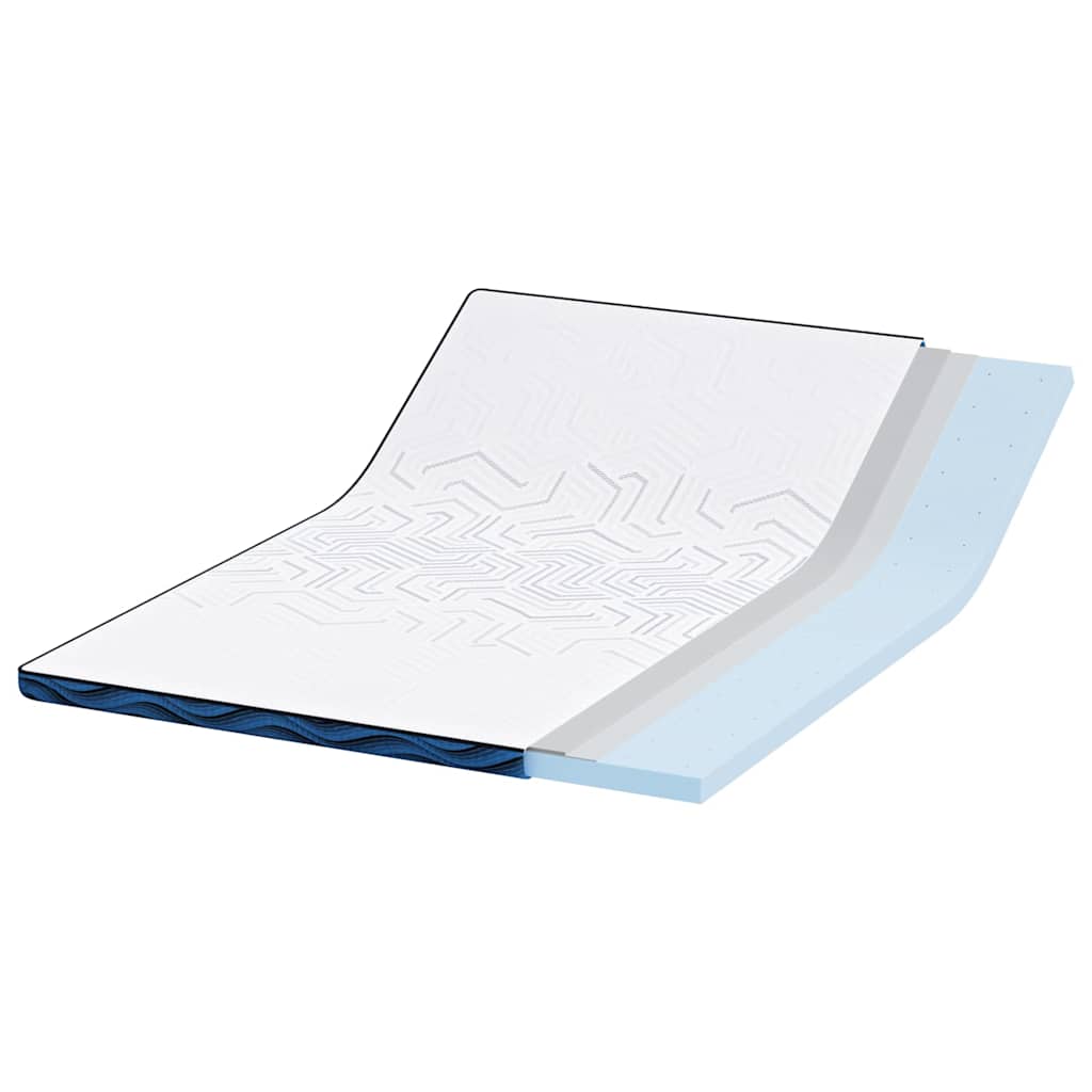 Mattress toppers White and blue 160 x 200 cm