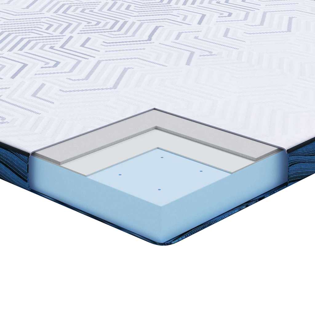 Mattress toppers White and blue 120 x 200 cm
