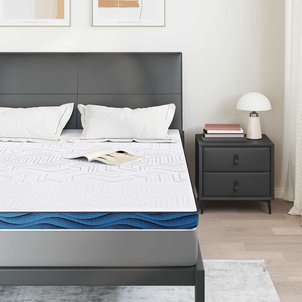 Mattress toppers White and blue 140 x 200 cm