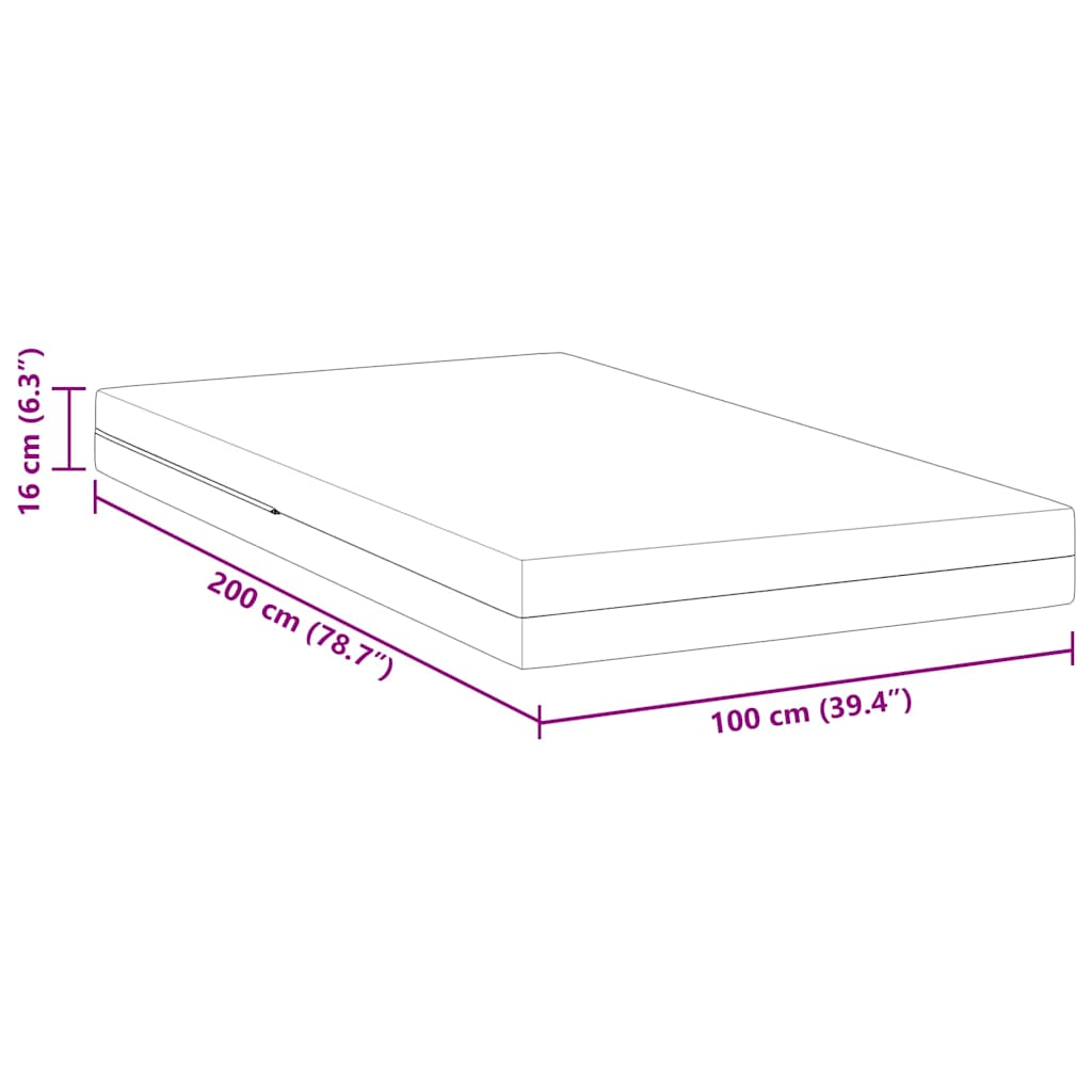 Čiužinys Balta 100 x 200 cm Putos