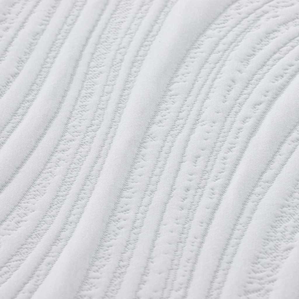 Mattress White and grey 80 x 200 cm Memory foam