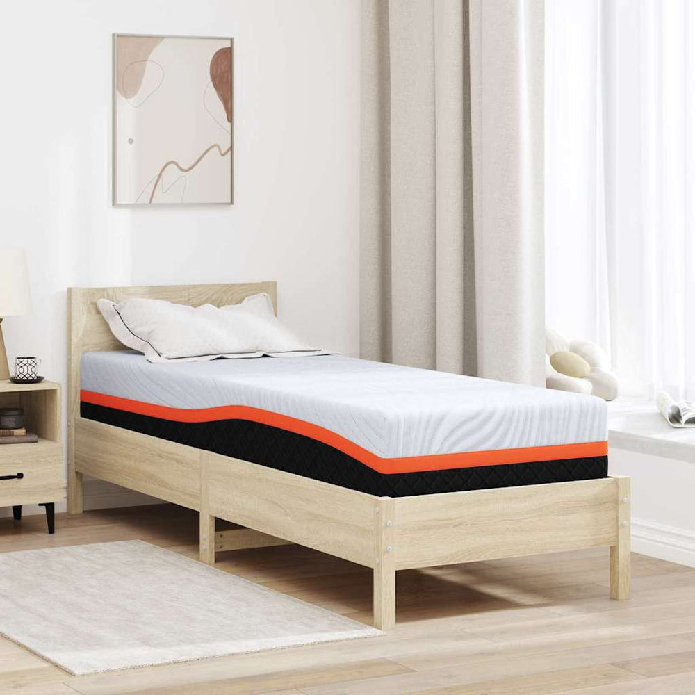 Mattress White and grey 80 x 200 cm Memory foam