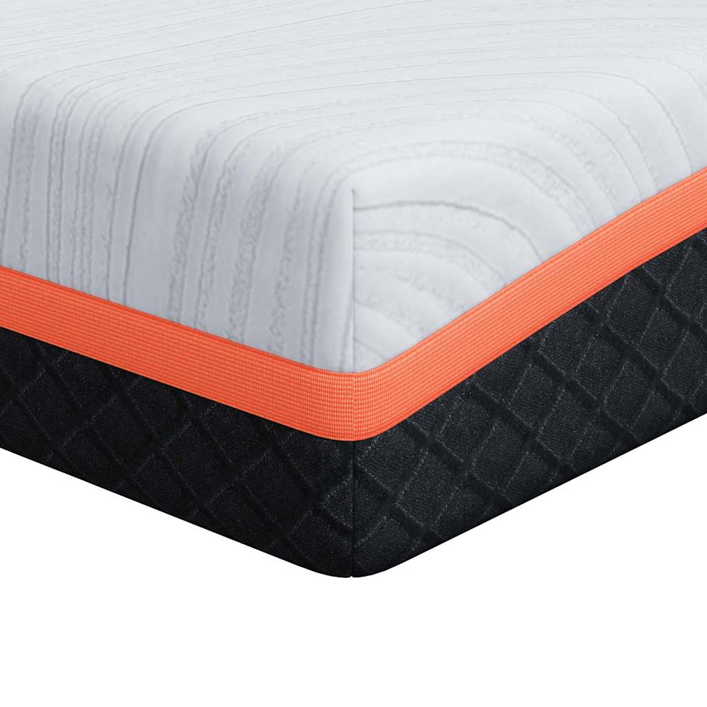 Mattress White and grey 80 x 200 cm Memory foam