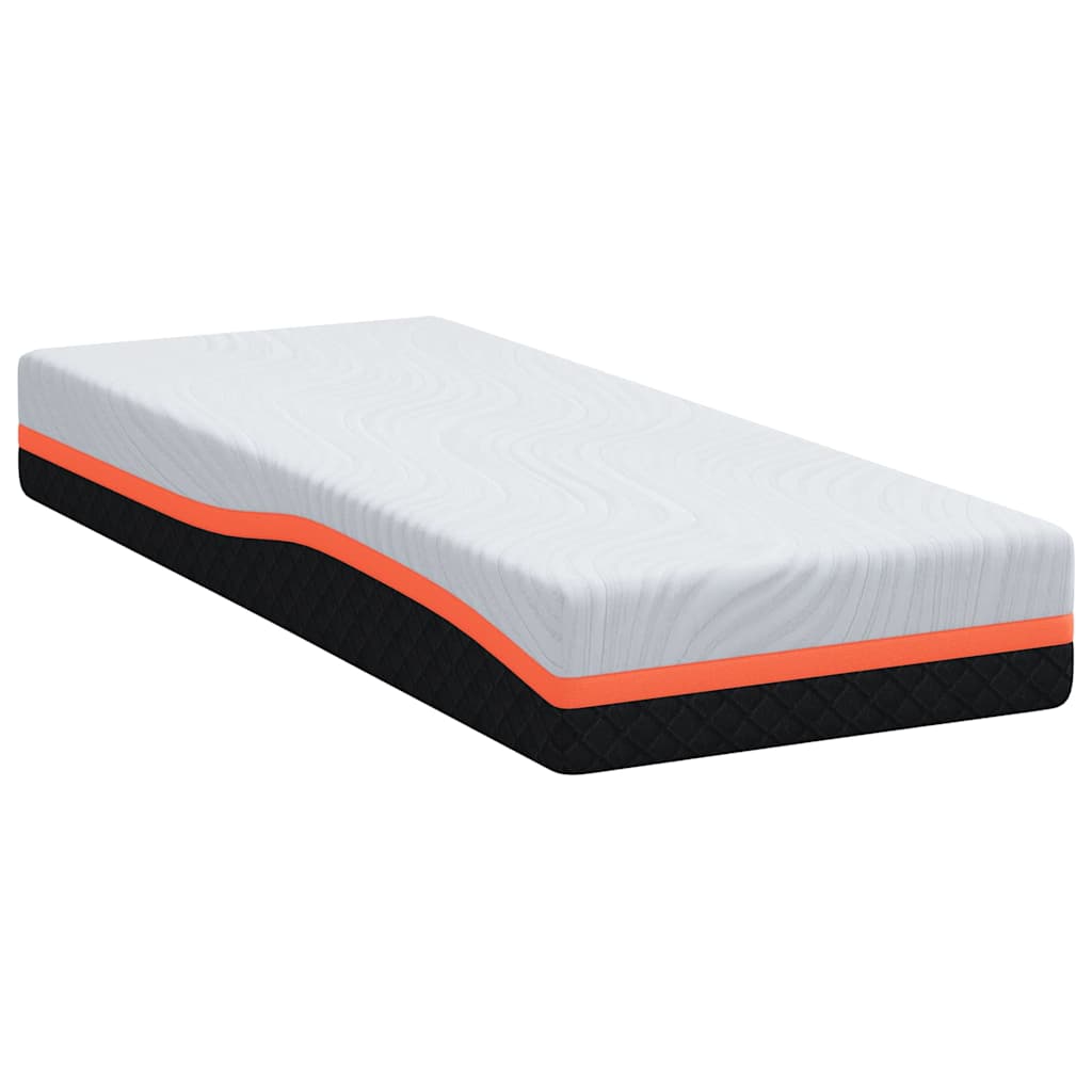 Mattress White and grey 80 x 200 cm Memory foam
