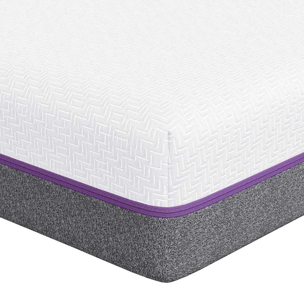 „Memory Foam“ čiužinys Vidutinis 160 x 200 cm Balta ir pilka