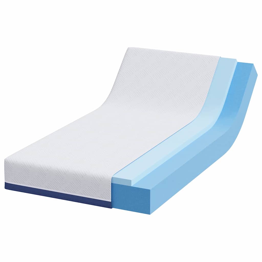 Mattresses White and blue 100% polyester jacquard fabric