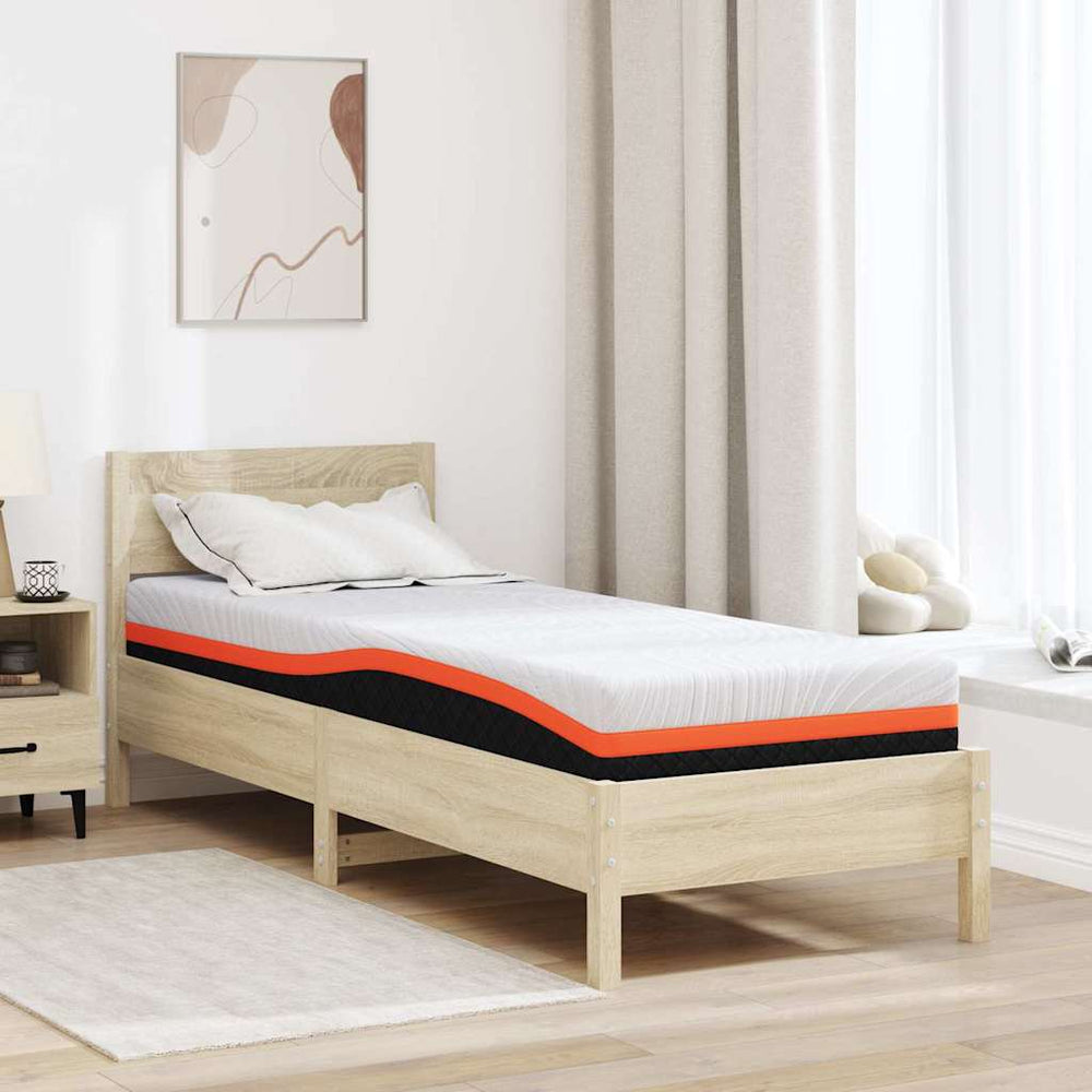 Mattress White and grey 80 x 200 cm Gel memory foam
