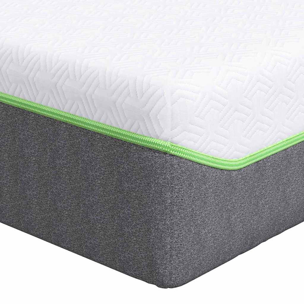 Mattress White and grey 100 x 200 cm Pocket spring