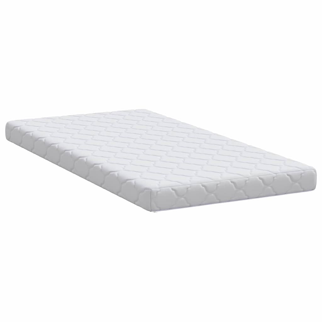 Mattress White 80 x 160 cm Jacquard fabric