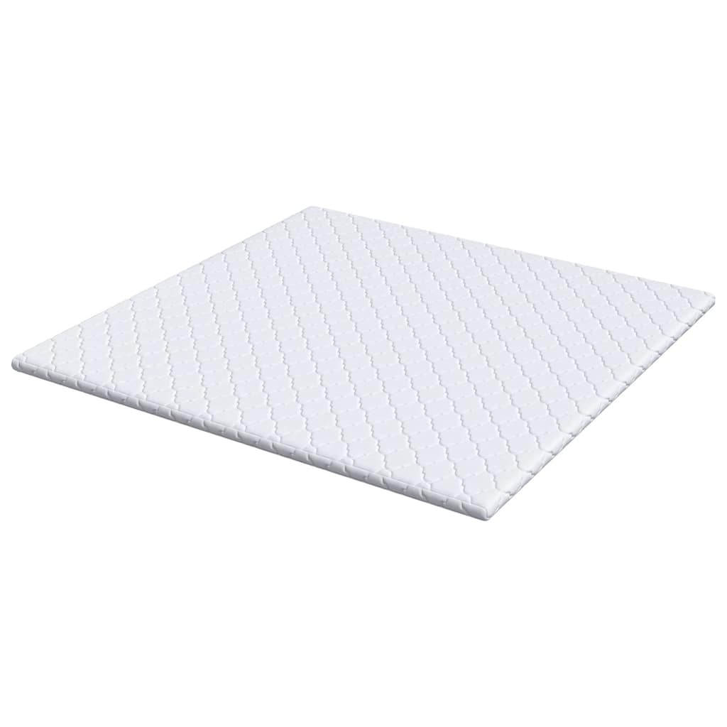 Čiužinio pagalvėlės Balta 200 x 200 cm Be klijų poliesteris