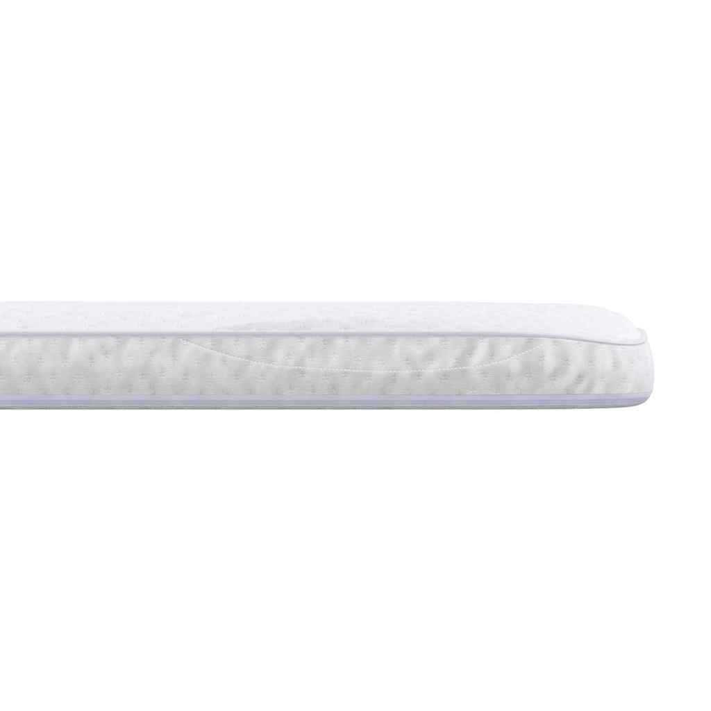 Mattress topper White 140 x 200 x 5.5 cm Knitted fabric