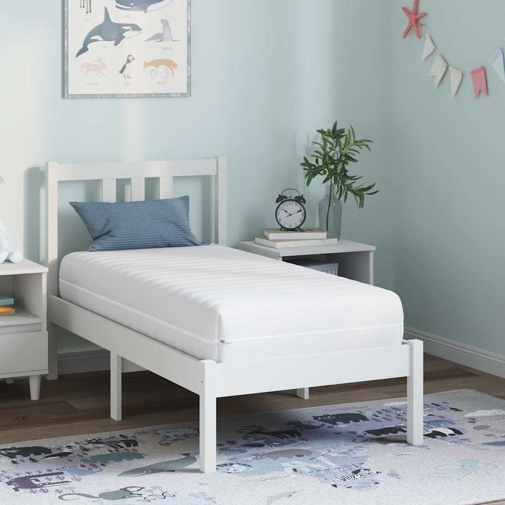 Matracis Balts 70 x 140 cm Pocket atsperes