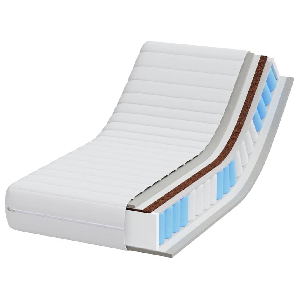 Matracis Balts 70 x 140 cm Pocket atsperes