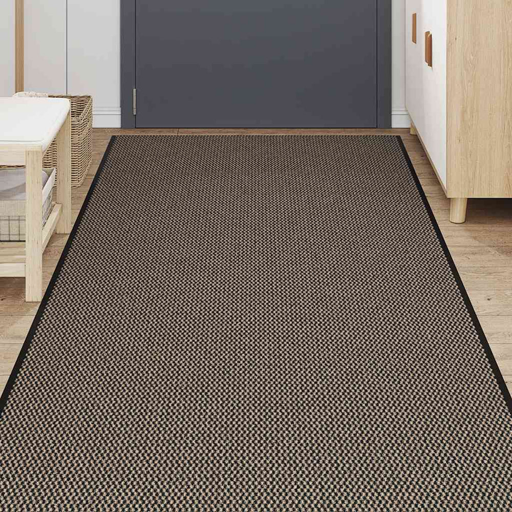Durvju paklājiņš, brūns, 115x400 cm