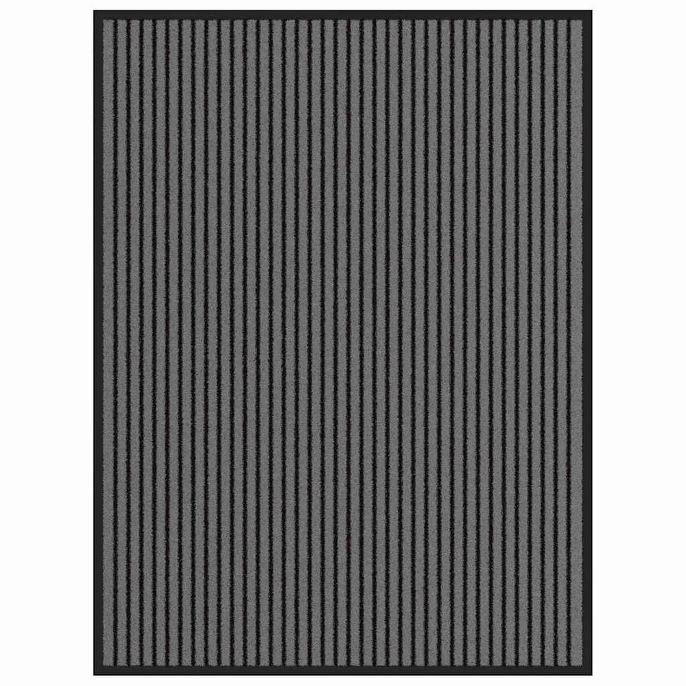 Durų kilimėlis Juoda ir pilka 80 x 120 cm Polipropilenas, PVC