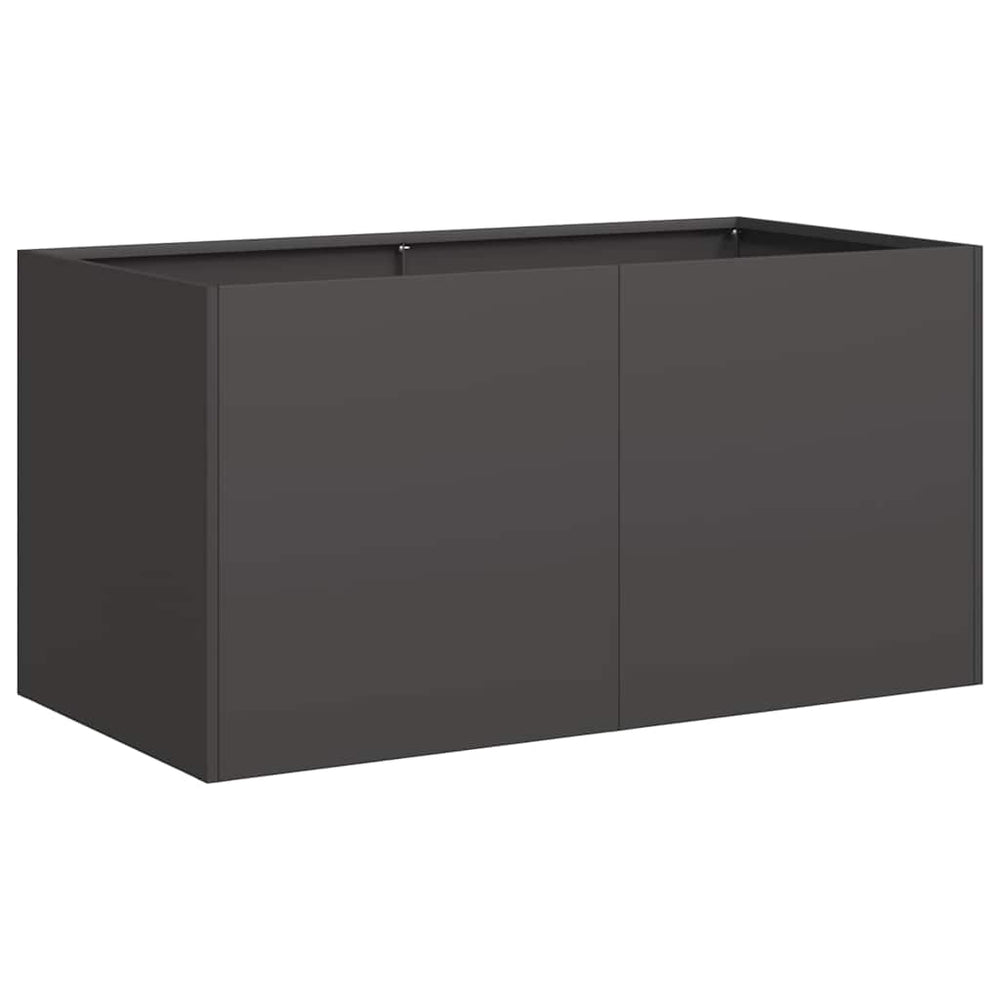 Lovelis, juodos spalvos, 80x40x40cm, šaltai valcuotas plienas