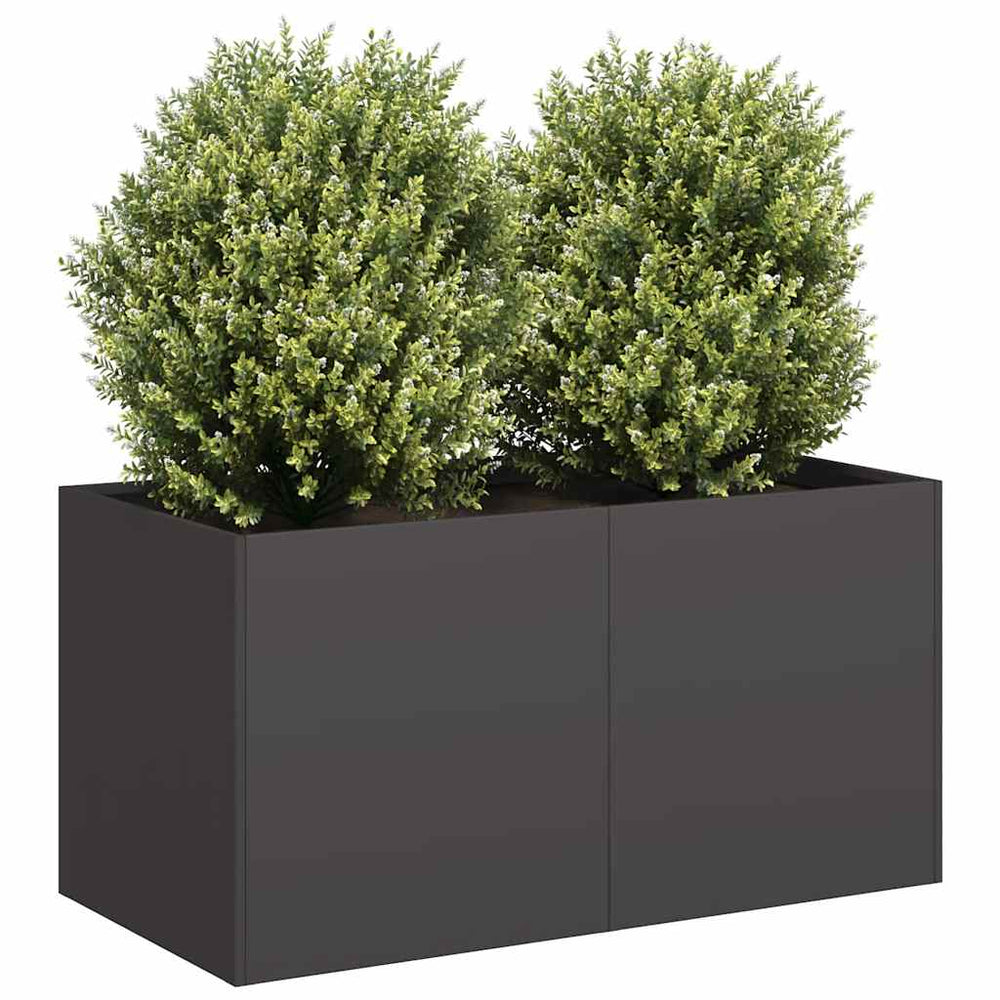 Lovelis, juodos spalvos, 80x40x40cm, šaltai valcuotas plienas