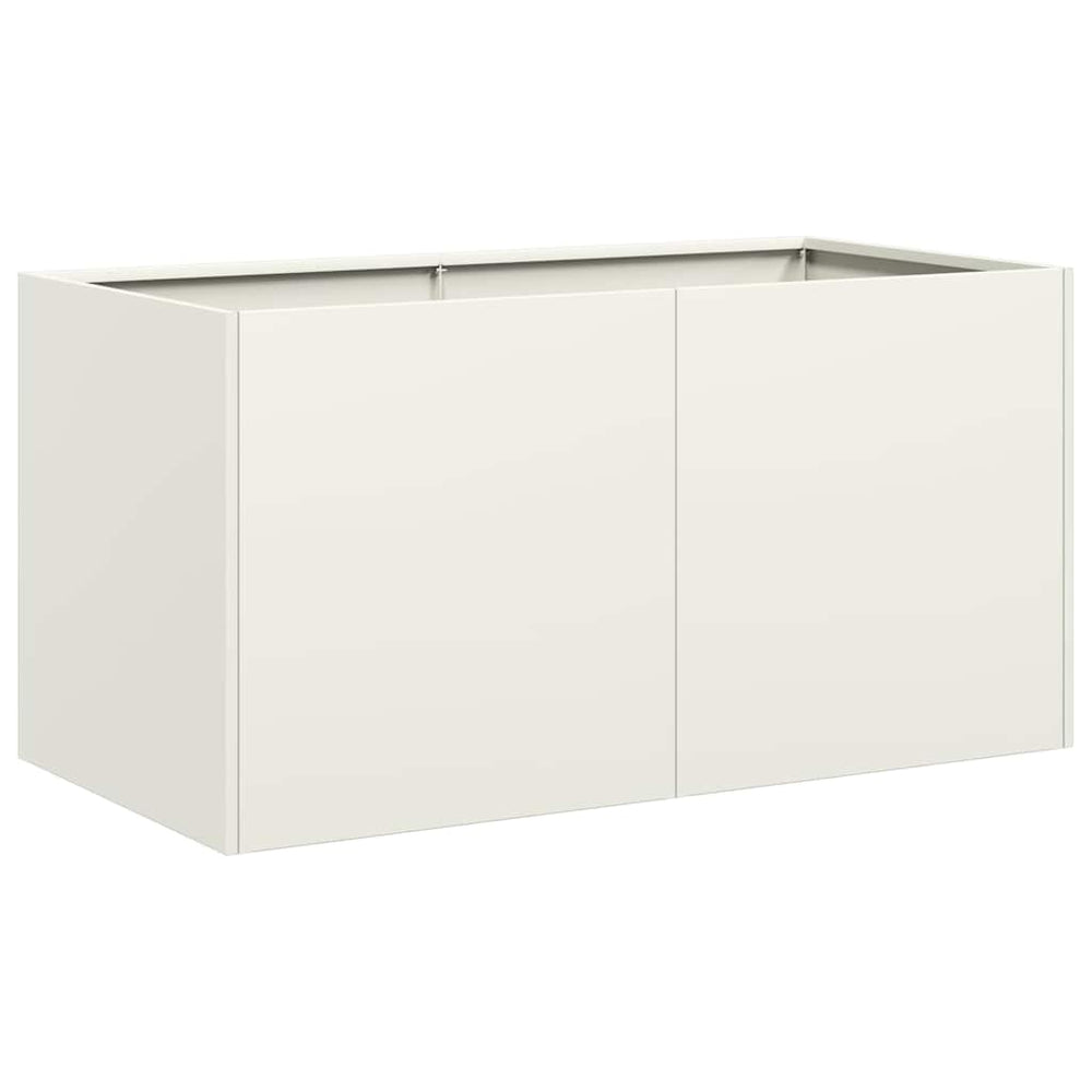 Lovelis, baltos spalvos, 80x40x40cm, šaltai valcuotas plienas