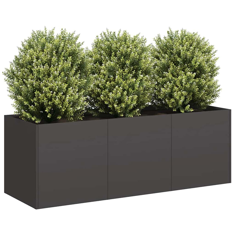Lovelis, juodos spalvos, 120x40x40cm, šaltai valcuotas plienas