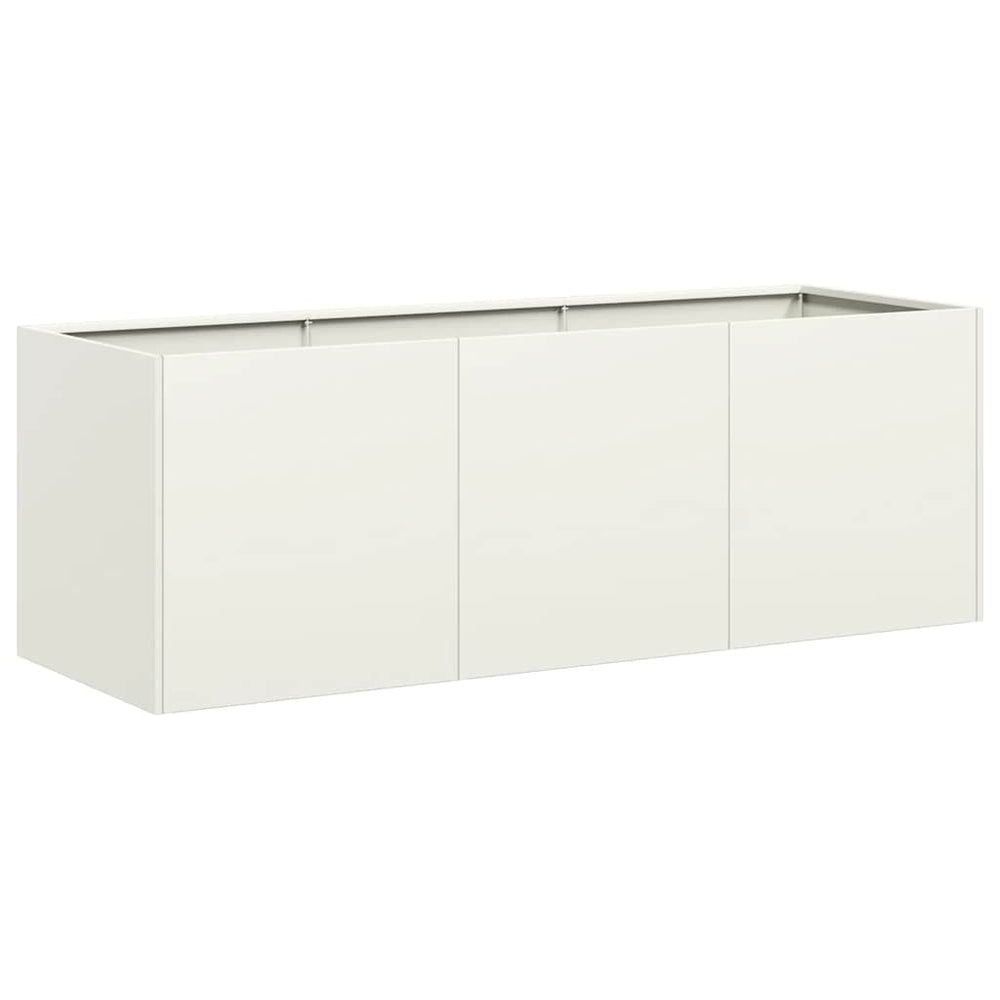 Lovelis, baltos spalvos, 120x40x40cm, šaltai valcuotas plienas